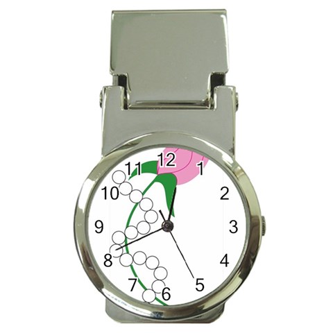 aka pearls Money Clip Watch from ArtsNow.com Front