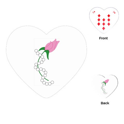 aka pearls Playing Cards (Heart) from ArtsNow.com Front