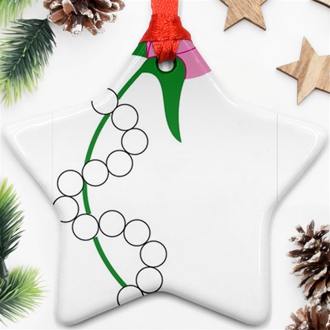 aka pearls Star Ornament (Two Sides) from ArtsNow.com Front