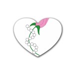 aka pearls Rubber Coaster (Heart)