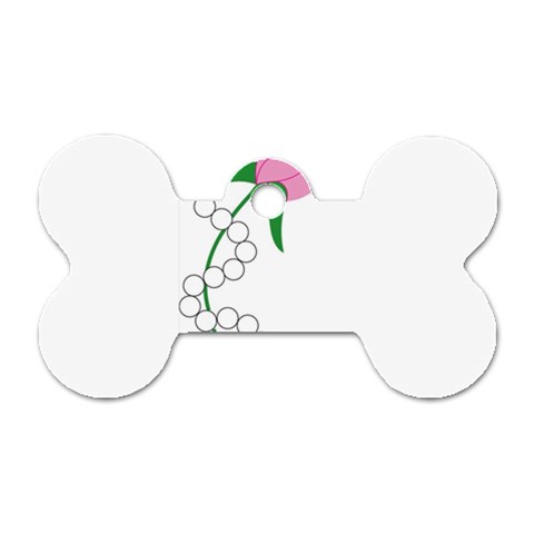 aka pearls Dog Tag Bone (One Side) from ArtsNow.com Front
