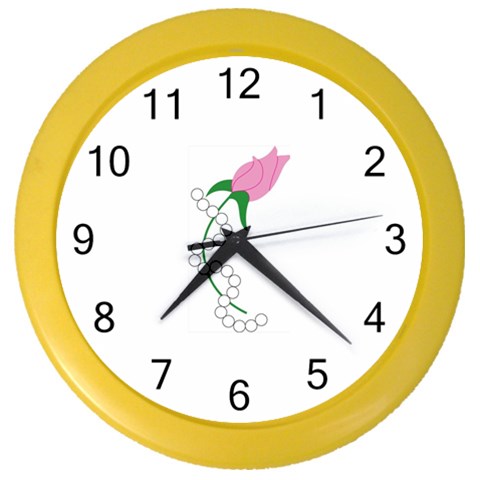 aka pearls Color Wall Clock from ArtsNow.com Front