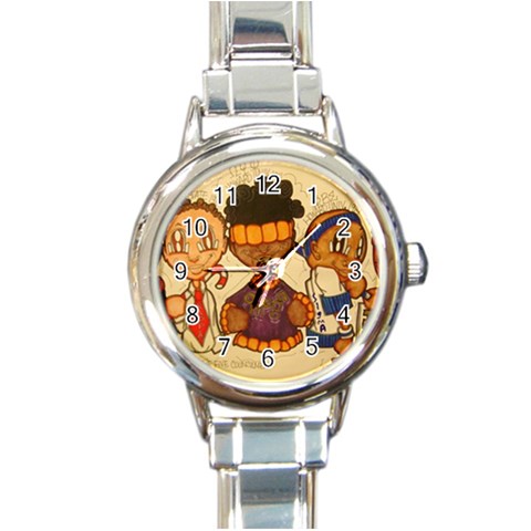 aka our council 2 Round Italian Charm Watch from ArtsNow.com Front