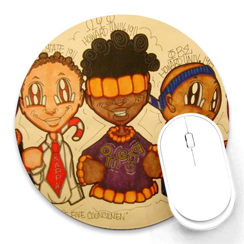 aka our council 2 Round Mousepad from ArtsNow.com Front