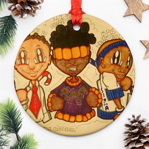 aka our council 2 Ornament (Round) from ArtsNow.com Front