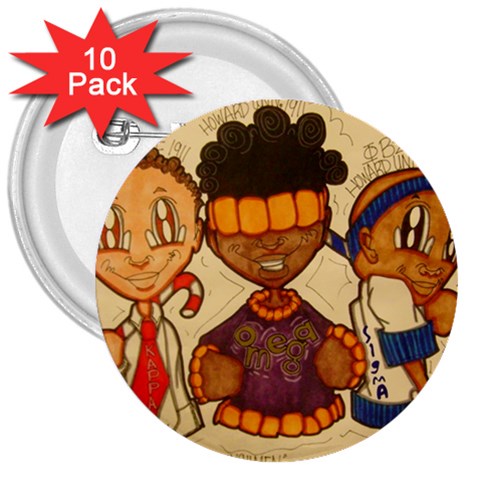 aka our council 2 3  Button (10 pack) from ArtsNow.com Front