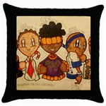 aka our council 2 Throw Pillow Case (Black)