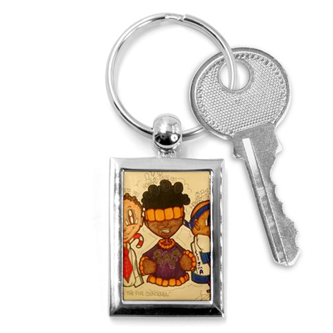 aka our council 2 Key Chain (Rectangle) from ArtsNow.com Front