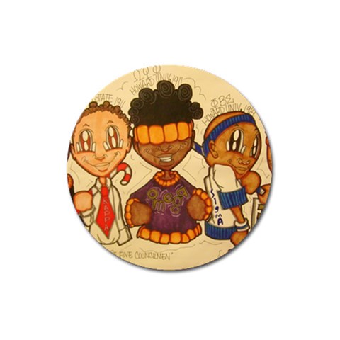 aka our council 2 Magnet 3  (Round) from ArtsNow.com Front