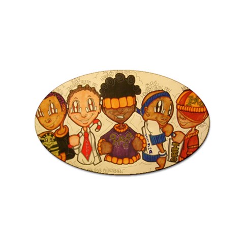 aka our council 2 Sticker Oval (10 pack) from ArtsNow.com Front