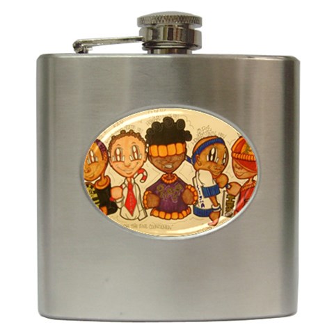 aka our council 2 Hip Flask (6 oz) from ArtsNow.com Front