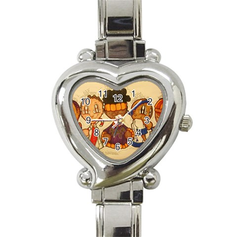 aka our council 2 Heart Italian Charm Watch from ArtsNow.com Front
