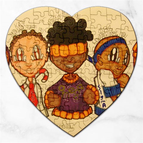 aka our council 2 Jigsaw Puzzle (Heart) from ArtsNow.com Front