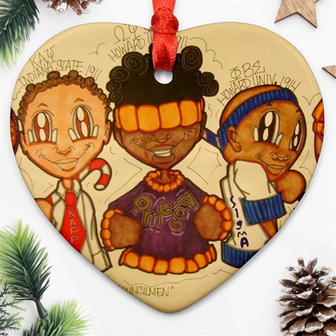 aka our council 2 Heart Ornament (Two Sides) from ArtsNow.com Front