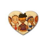 aka our council 2 Rubber Heart Coaster (4 pack)