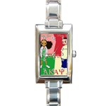 aka kappa Rectangular Italian Charm Watch