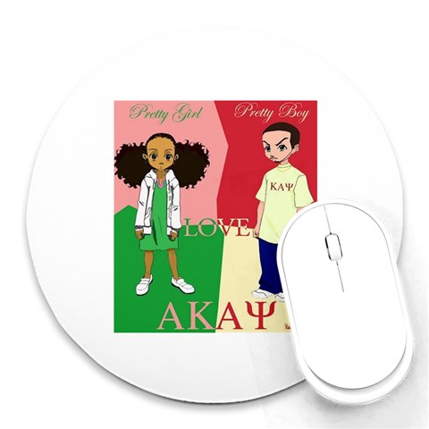 aka kappa Round Mousepad from ArtsNow.com Front
