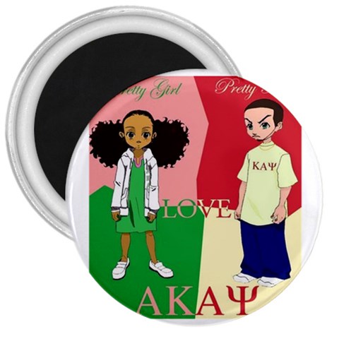 aka kappa 3  Magnet from ArtsNow.com Front