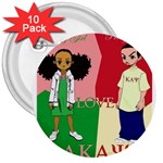 aka kappa 3  Button (10 pack)