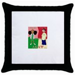 aka kappa Throw Pillow Case (Black)