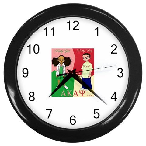 aka kappa Wall Clock (Black) from ArtsNow.com Front