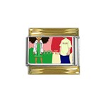 aka kappa Gold Trim Italian Charm (9mm)