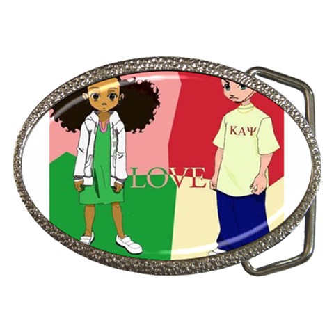 aka kappa Belt Buckle from ArtsNow.com Front