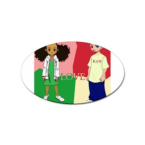 aka kappa Sticker Oval (100 pack) from ArtsNow.com Front