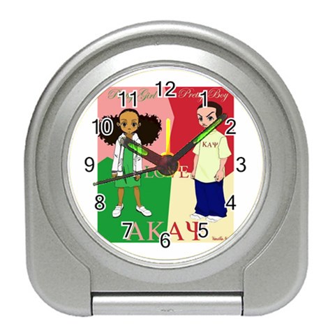 aka kappa Travel Alarm Clock from ArtsNow.com Front
