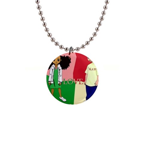 aka kappa 1  Button Necklace from ArtsNow.com Front