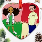 aka kappa Heart Ornament (Two Sides)