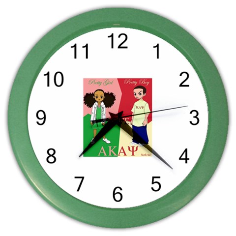 aka kappa Color Wall Clock from ArtsNow.com Front