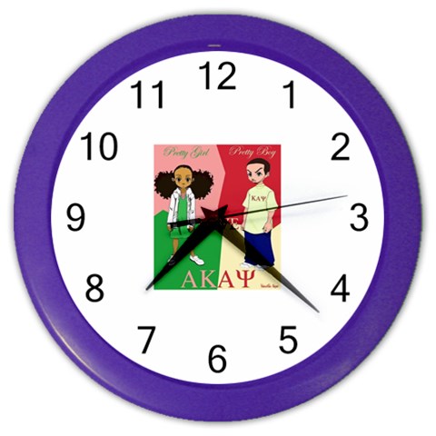 aka kappa Color Wall Clock from ArtsNow.com Front