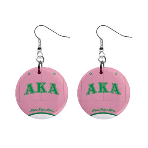 aka GW141AKA_B 1  Button Earrings from ArtsNow.com Front