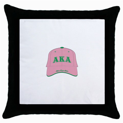 aka GW141AKA_B Throw Pillow Case (Black) from ArtsNow.com Front