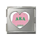 aka GW141AKA_B Mega Link Heart Italian Charm (18mm)