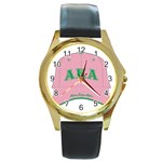 aka GW141AKA_B Round Gold Metal Watch