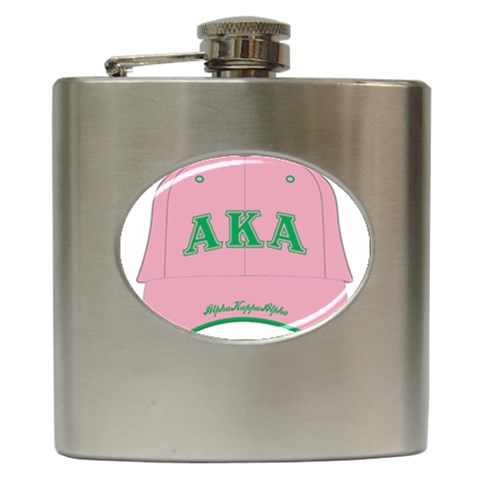 aka GW141AKA_B Hip Flask (6 oz) from ArtsNow.com Front