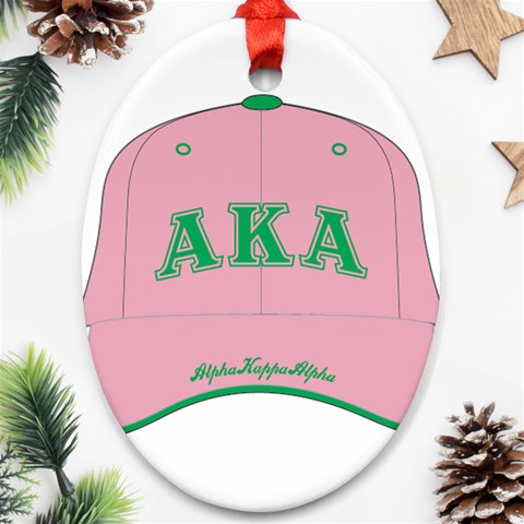aka GW141AKA_B Oval Ornament (Two Sides) from ArtsNow.com Front