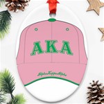 aka GW141AKA_B Oval Ornament (Two Sides)