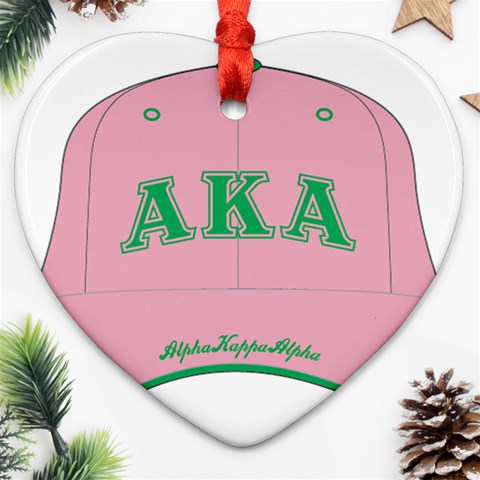 aka GW141AKA_B Heart Ornament (Two Sides) from ArtsNow.com Front
