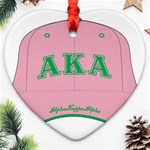aka GW141AKA_B Heart Ornament (Two Sides)