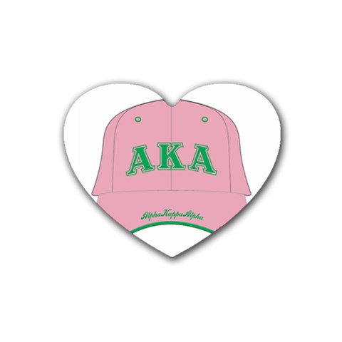 aka GW141AKA_B Rubber Coaster (Heart) from ArtsNow.com Front