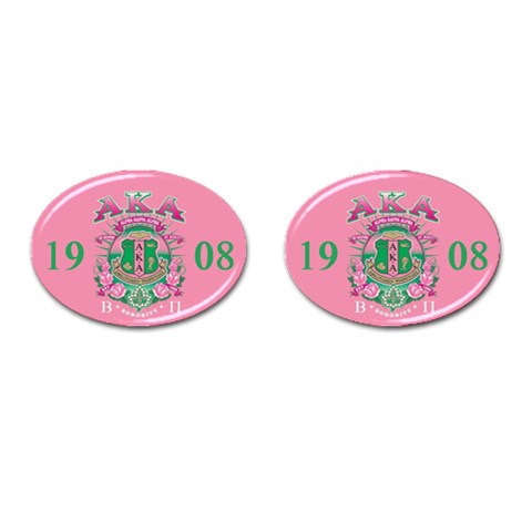 aka AKA_B P Cufflinks (Oval) from ArtsNow.com Front(Pair)
