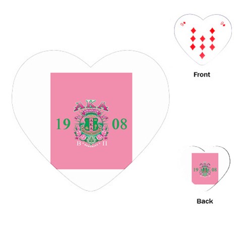 aka AKA_B P Playing Cards (Heart) from ArtsNow.com Front