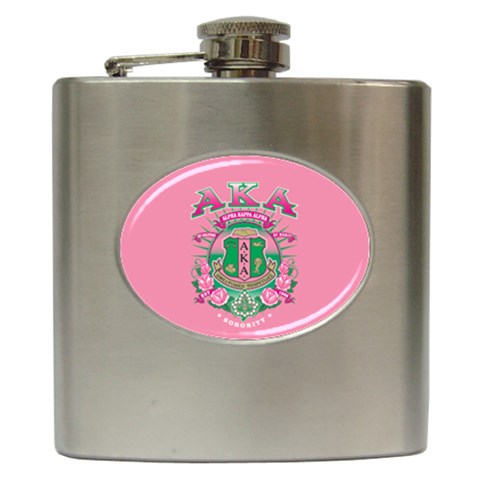 aka GSTA AKA_B Hip Flask (6 oz) from ArtsNow.com Front