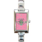 aka GSTA AKA Rectangular Italian Charm Watch