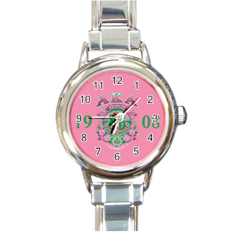 aka GSTA AKA Round Italian Charm Watch from ArtsNow.com Front