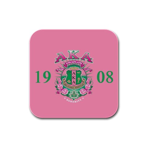 aka GSTA AKA Rubber Square Coaster (4 pack) from ArtsNow.com Front