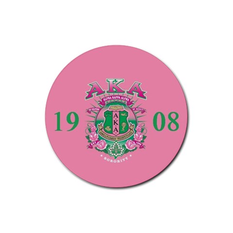 aka GSTA AKA Rubber Round Coaster (4 pack) from ArtsNow.com Front